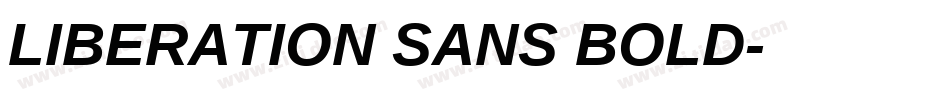 LIBERATION SANS BOLD字体转换
